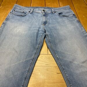 Mott & Bow Straight Benson Jeans Light Wash Denim 36x32